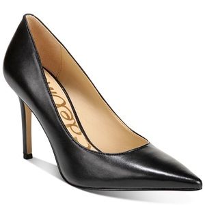 Sam Edelman Women's 3-3/4" Black Leather Pumps, size 9
